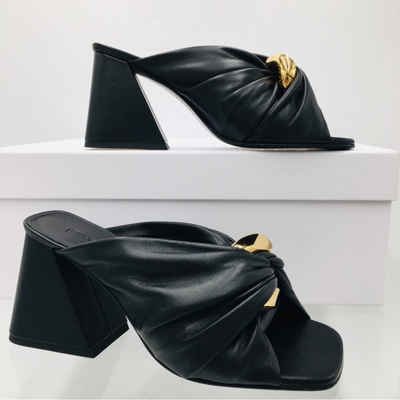 J. W. Anderson Chain Link Heel Mule Black Napa Size EU 39  US 9 Medium - Picture 4 of 16